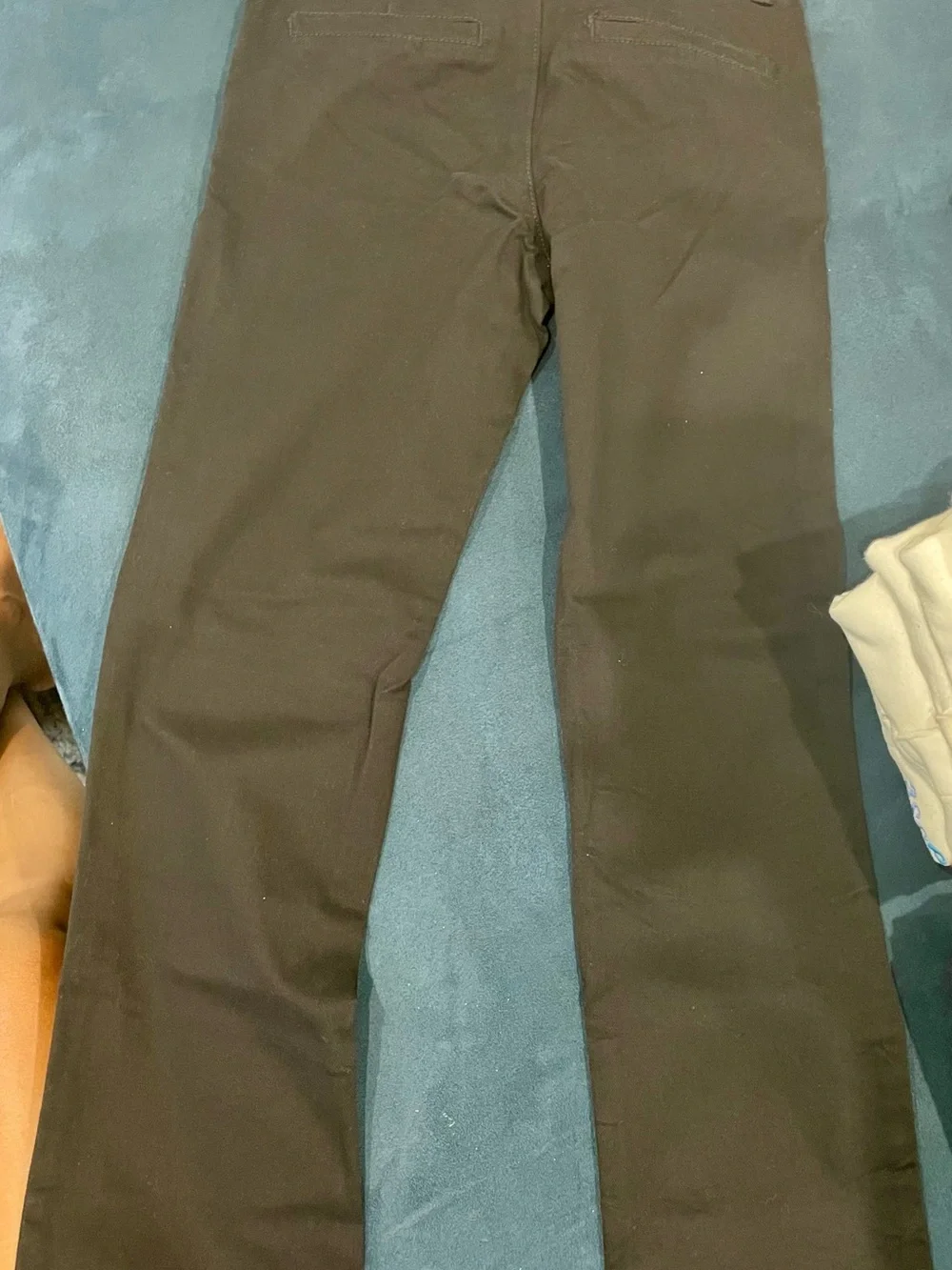 Girls Black Skinny Stretch Uniform Pants  - Comfortable Slim Fit